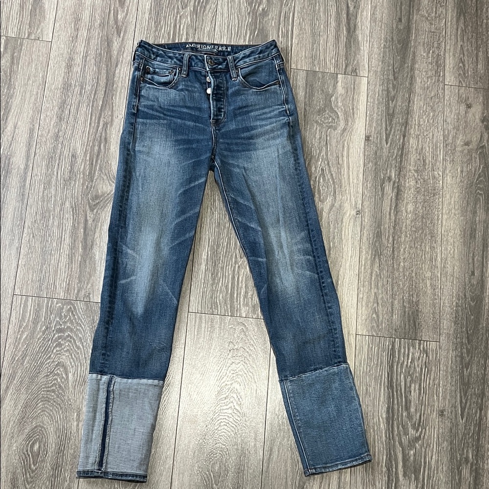 American Eagle Outfitters Blue Ankle Jeans